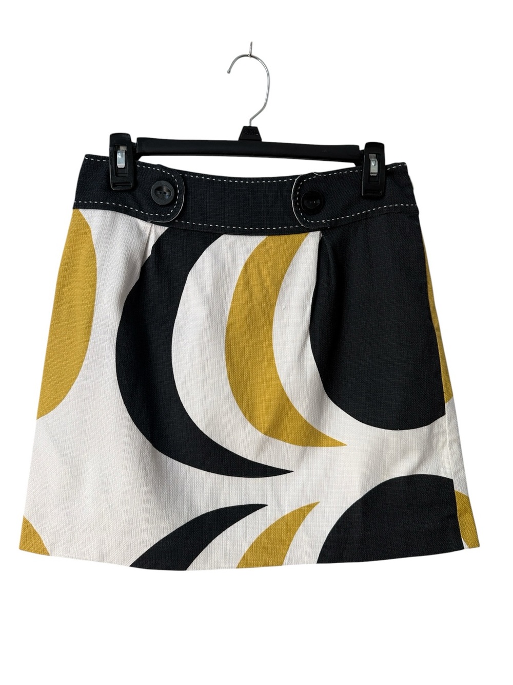 Beth Bowley Mod Print Cotton Lined Mini Skirt Size 2